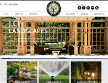 Tablet Screenshot of lcilandscapes.com